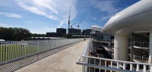 A view from the walkway at Lords Cricket Ground which AJN Steelstock supplied the steel for