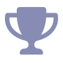 Rewards employment benefit icon, trophy