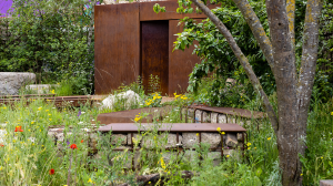 The area overlooking the pool at the Chelsea Flower show's Balance Garden